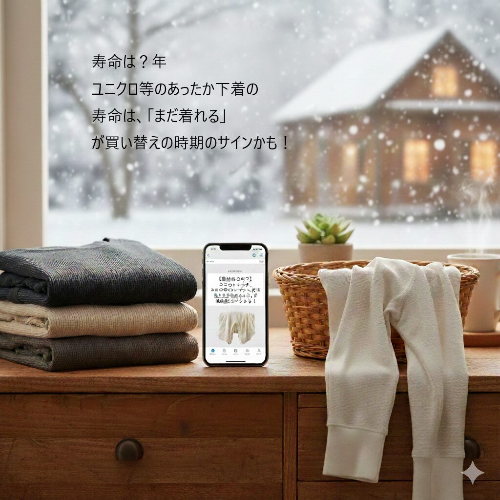 【寿命は◯年？】ユニクロのヒートテック、実は「まだ着れる」が買い替え時のサインかも！
