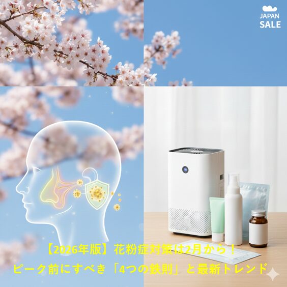 【2026年版】花粉症対策は2月から！ピーク前にすべき「4つの鉄則」と最新トレンド