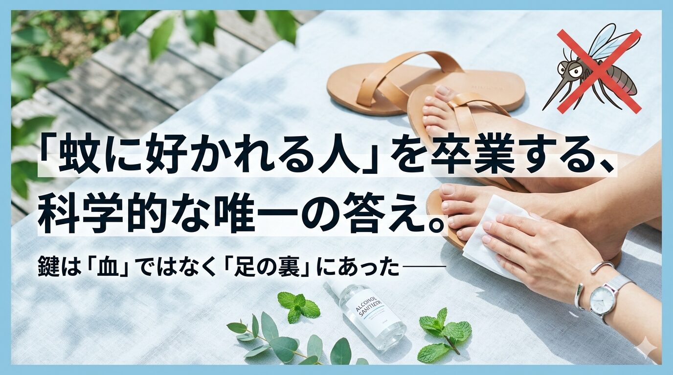 なぜ私だけ蚊に刺されるの？