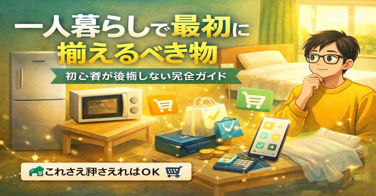 一人暮らしのスタートガイド